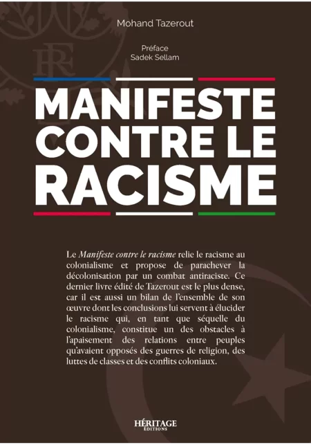 Manifeste contre le racisme - Mohand Tazerout - Héritage
